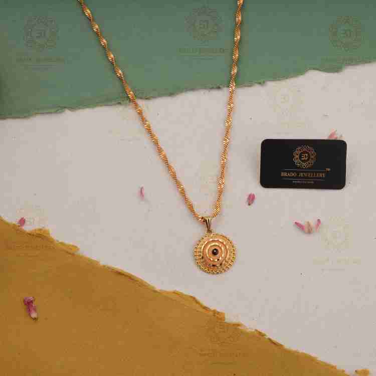 Gold Plated 22Inch Traditional Fashion Jewellery Pendant Chain for