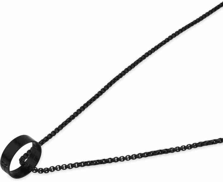 Black deals ring necklace