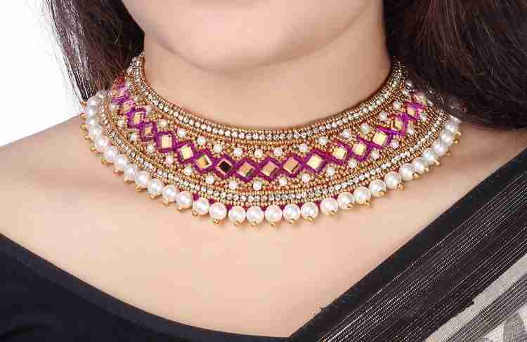 Thread work necklace clearance