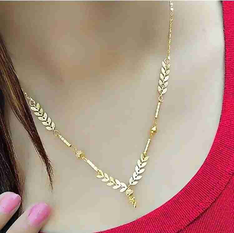 ISHANVI CREATION Rose Gold Gold Plated Chain For Women and girls Gold Plated Plated Brass Chain necklace chain gold chain gold chain for women gold chain necklace gold chain price rose gold chain