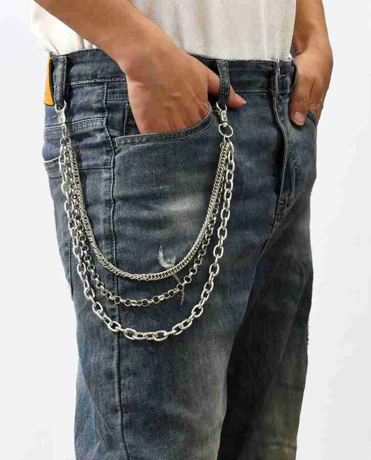 Its 4 You Jean Chain Wallet Chain Pant Gothic For Womens And Mens Sterling Silver Plated Stainless Steel Chain Price in India Buy Its 4 You Jean Chain Wallet Chain Pant Gothic For Womens And