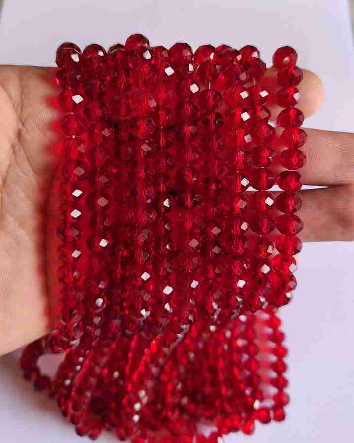 Maroon crystal beads hotsell