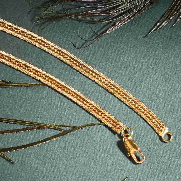 Gold plated outlet chain with guarantee