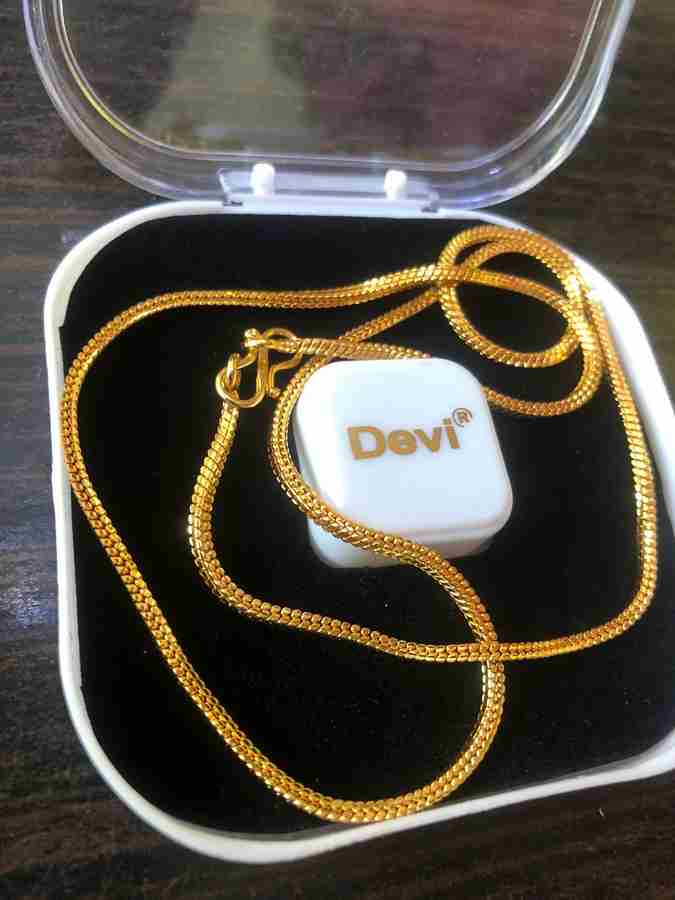 Devi GOLD PLATTED MENS BOYS CHAIN LOOKS LIKE PURE GENIUNE GOLD