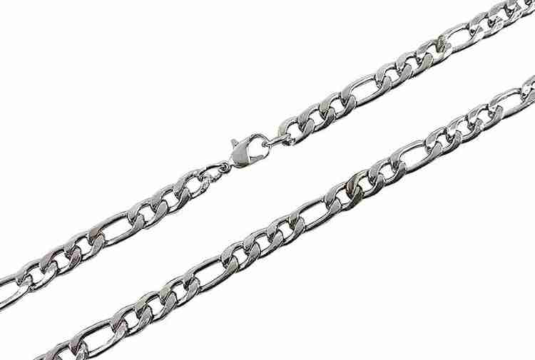 6mm figaro store silver chain