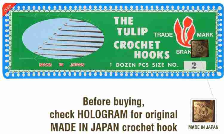Jyoti Tulip Crochet Hook - Steel (12 Pieces of 5 Inch / 12cm of Size 2 in a  Box) Hand Sewing Needle Price in India - Buy Jyoti Tulip Crochet Hook 