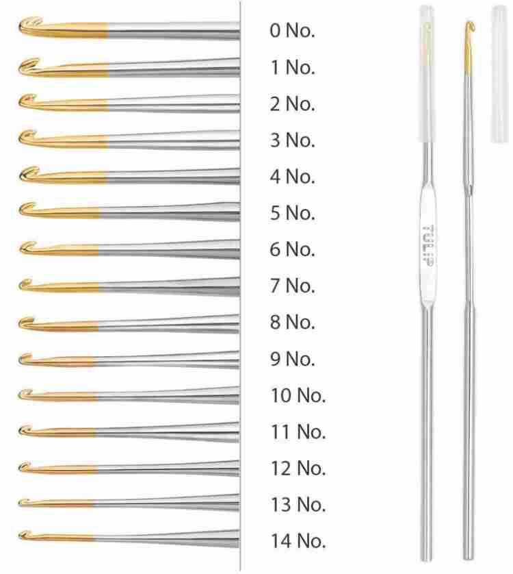 Jyoti Crochet Hooks - Steel (Gold Point) (1 Piece of 5 Inch / 12cm