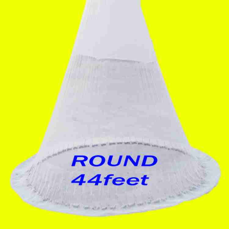 PURKAIT FISHNET Hand throwing castnet 8mm 3.5kg 10ft height 44ft round with  Mali Fishing Net