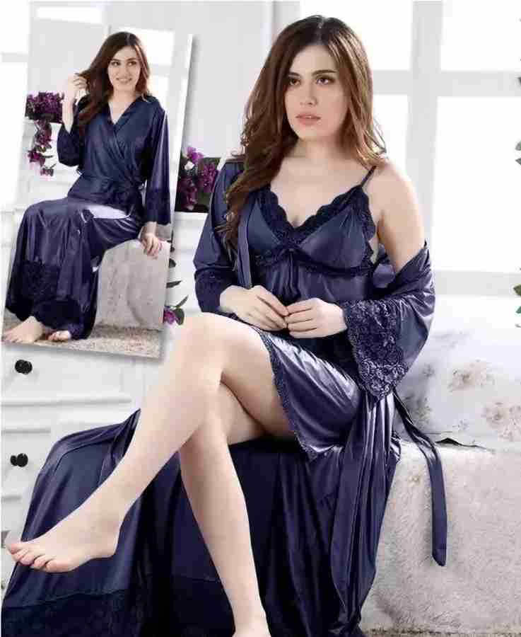 Satin best sale nightwear flipkart