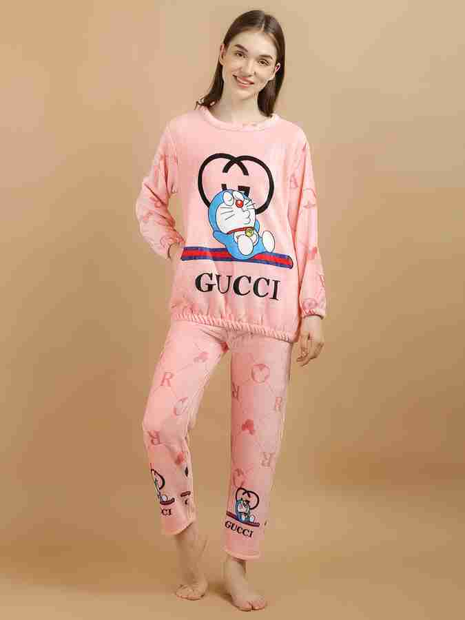 Lugo Women Printed Pink Night Suit Set Price in India Buy Lugo
