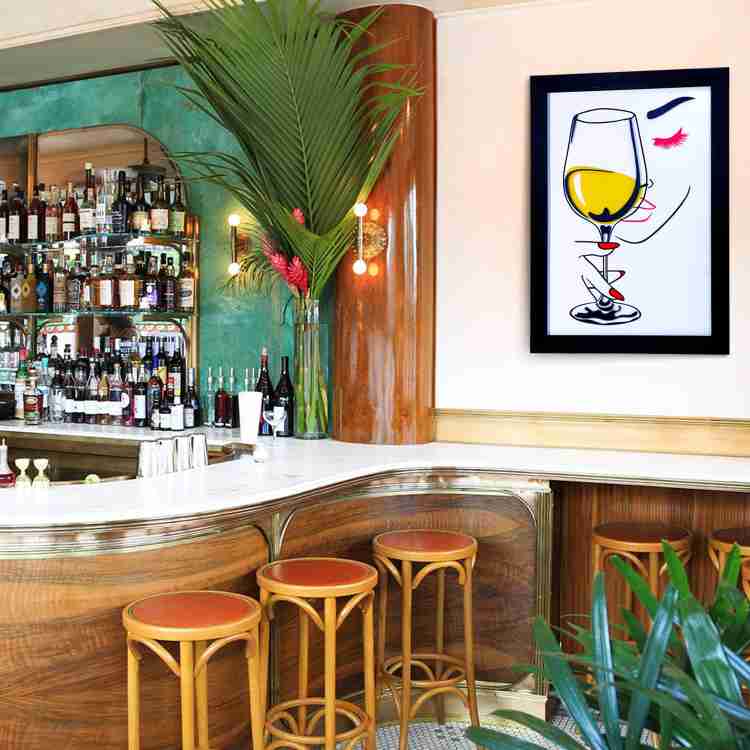 Wine glass hanging frames 2025
