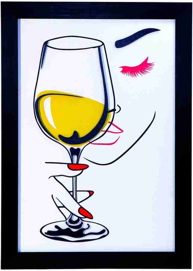Wine glass hanging frames on sale