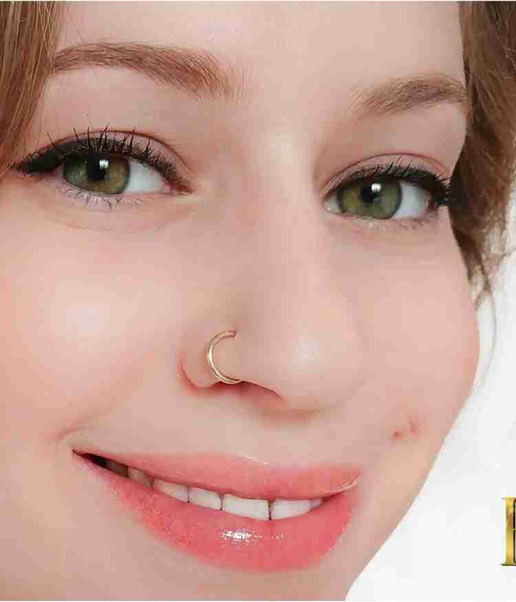 Single stone nose pin online cheap