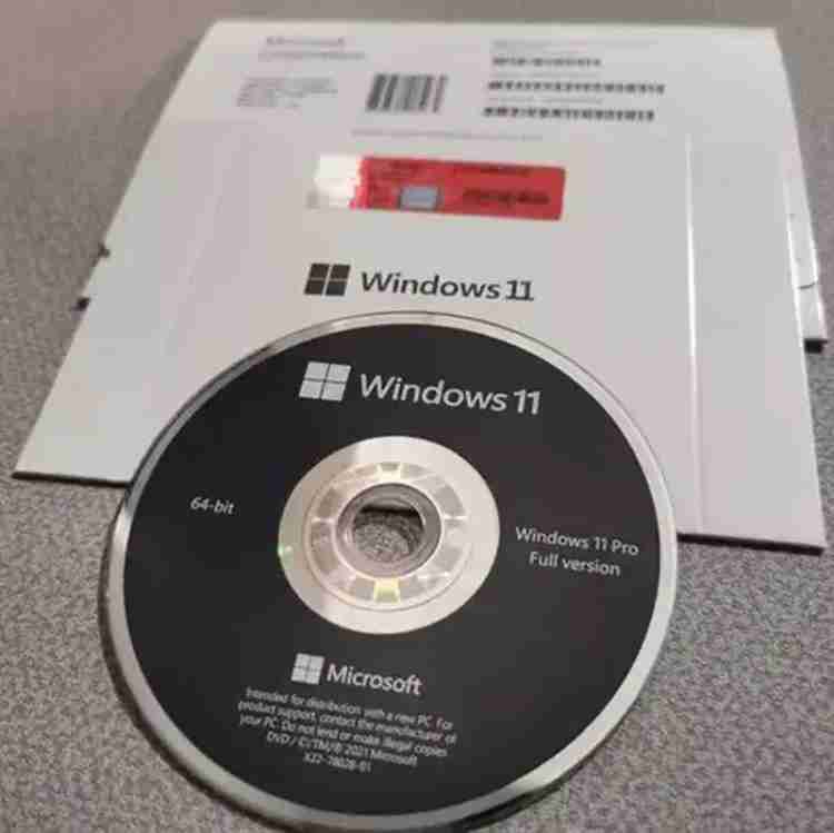 MICROSOFT Windows 11 Professional (1 User, Lifetime Validity) OEM DVD Pack  64/32 Bit - MICROSOFT : Flipkart.com