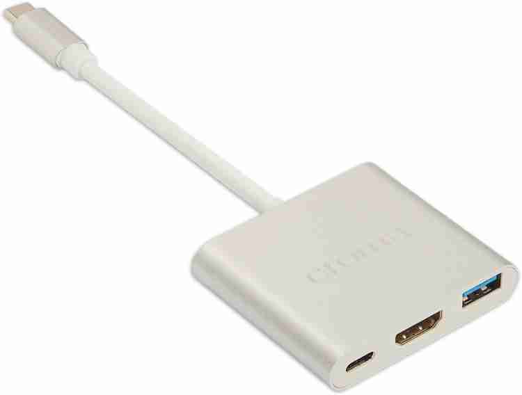 Buy Croma USB 3.0 Type C to USB 3.0 Type A, LAN Port USB Hub (Up to 100  Mbps Speed, Black) Online – Croma