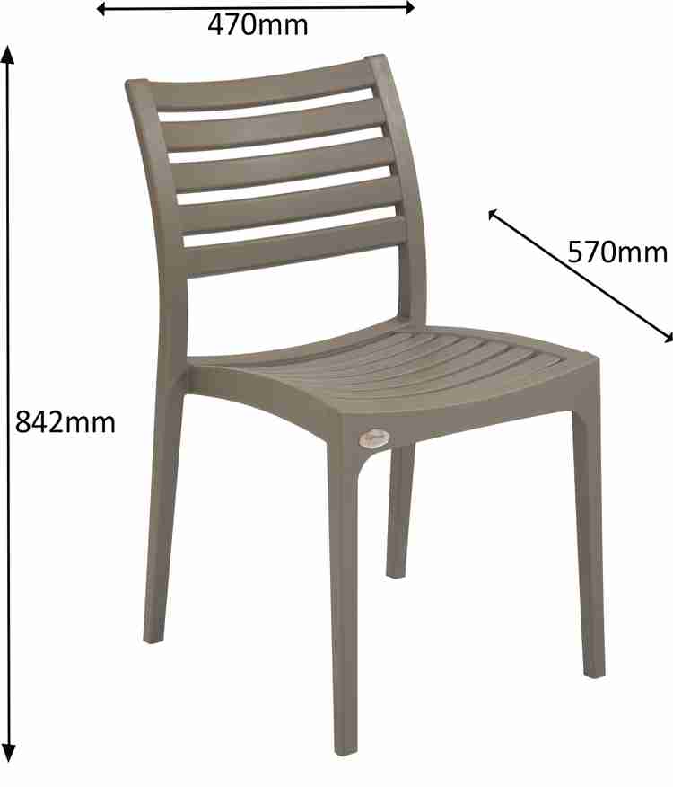 Supreme Furniture Omega Chair Without Arm Pack of 4 Champagne Color Plastic Outdoor Chair Price in India Buy Supreme Furniture Omega Chair Without Arm Pack of 4 Champagne Color