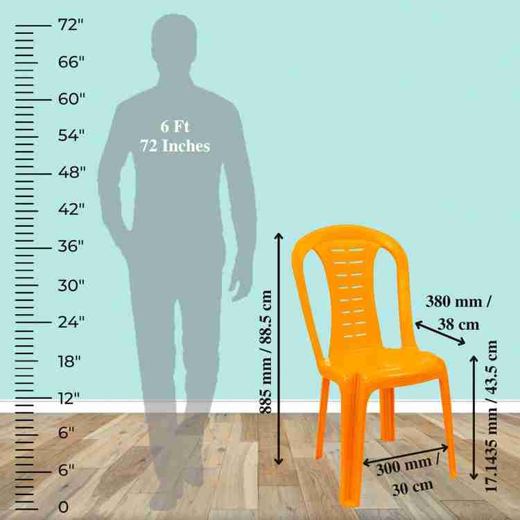 Plastic chair store without handle