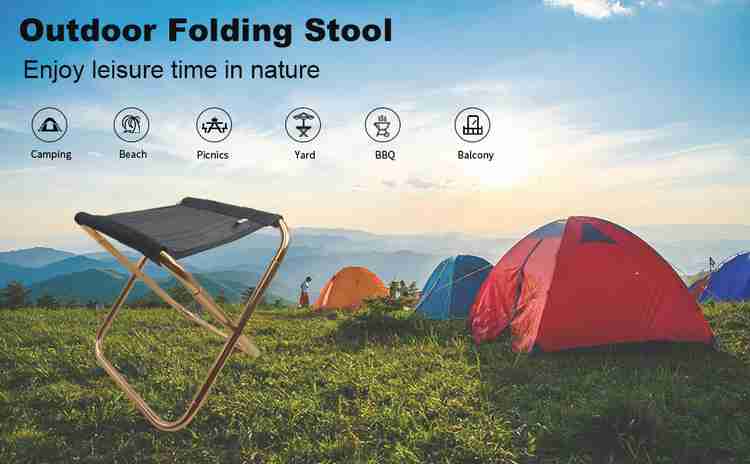 Meble home Camp Foldable Stool 17.5 Height Fishing Picnic Camping