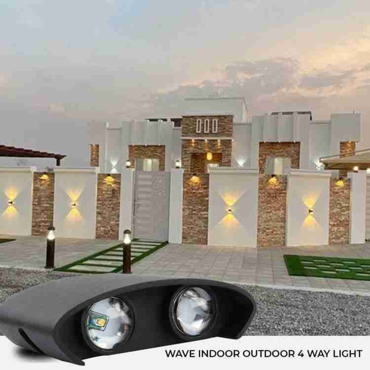 Compound wall design with lights deals