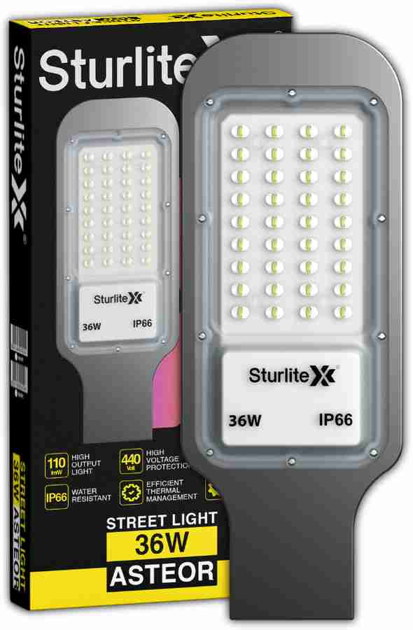Sturlite Asteor 36W LED Street Light Pack of 1 L G 0060 36W Flood Light Outdoor Lamp Price in India Buy Sturlite Asteor 36W LED Street Light Pack of 1 L G 0060 36W Flood
