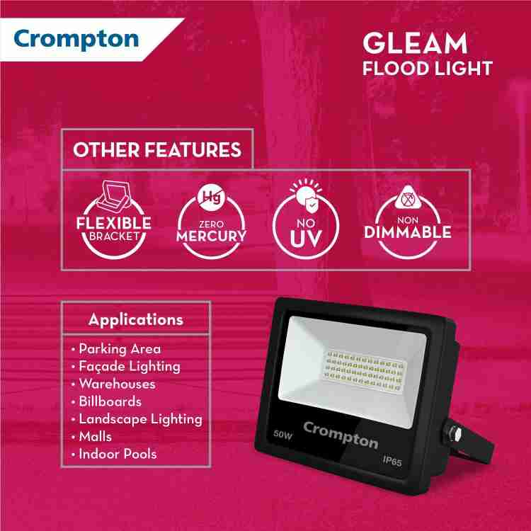 Crompton 50 watt led flood light cheap