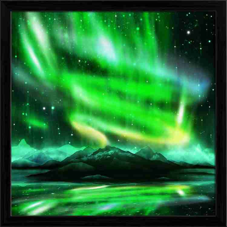 Northern lights deals canvas painting