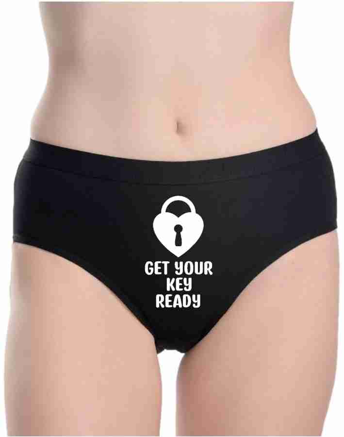 Buy SHOWTIME Gift for Wife Panty for Women Panty for Women Sexy Cotton  Panties Women Hipster Panties for Women Printed Panty for Women (Medium,  Black) at