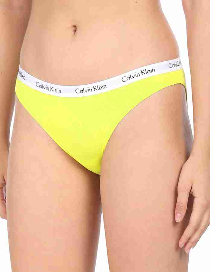 Calvin klein clearance yellow thong