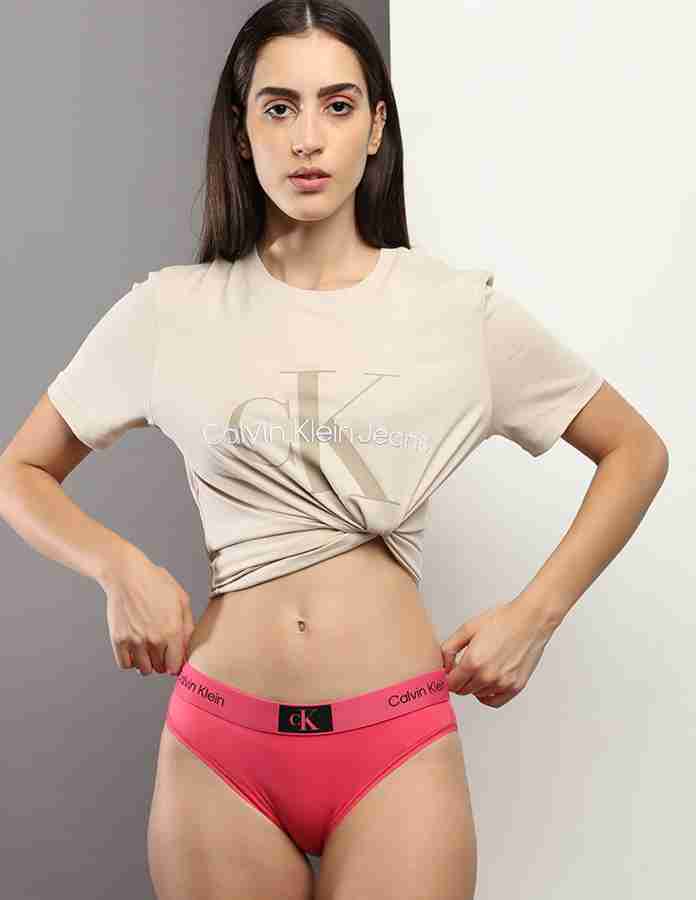 Calvin Klein Underwear Women Bikini Pink Panty - Buy Calvin Klein Underwear  Women Bikini Pink Panty Online at Best Prices in India