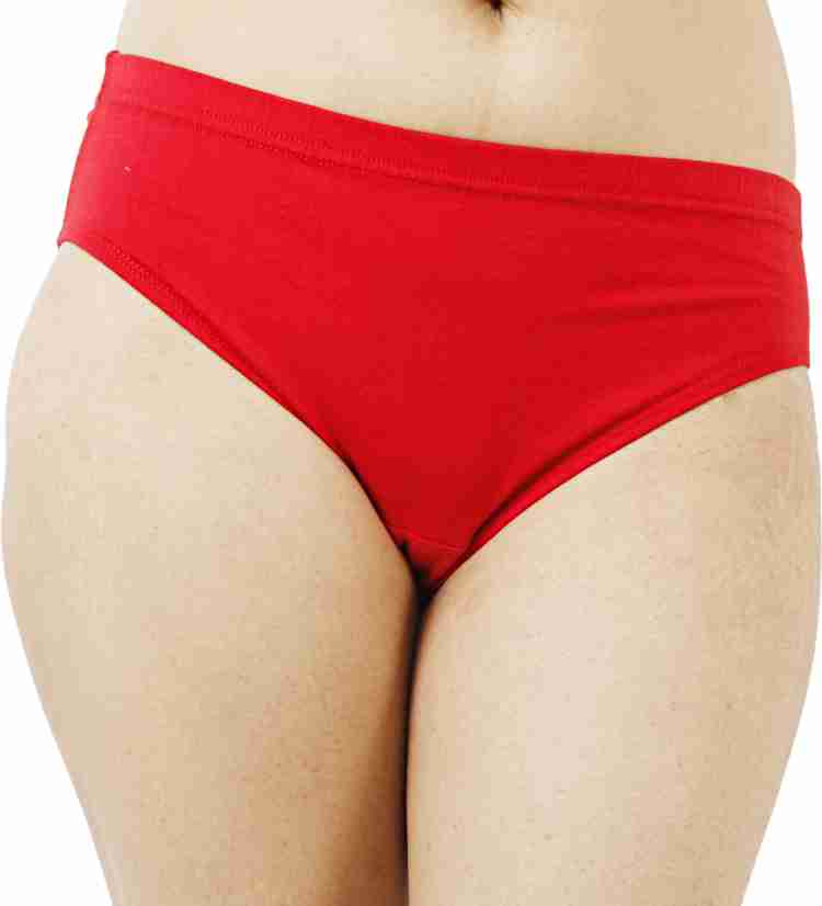 Buy women's red cotton printed panties online india - urgear – UrGear