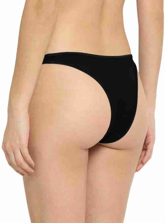 THE BLAZZE Women Thong Black Panty - Buy THE BLAZZE Women Thong