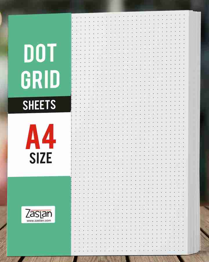 Zaslan Dotted Loose Leaf Paper Dot Grid A4 100 gsm Flipkart