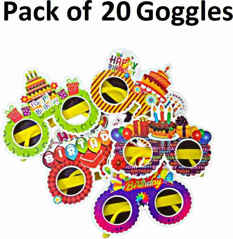 FLICK IN Happy Birthday Party Goggles Eyewear Party Glasses for