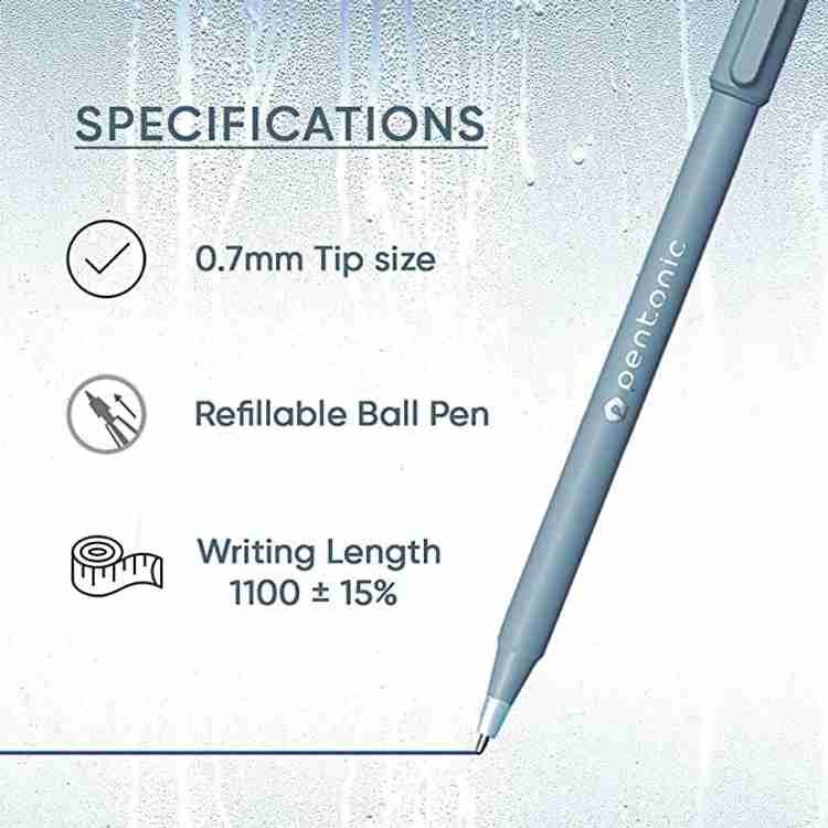 Ballpoint pen shop tip size