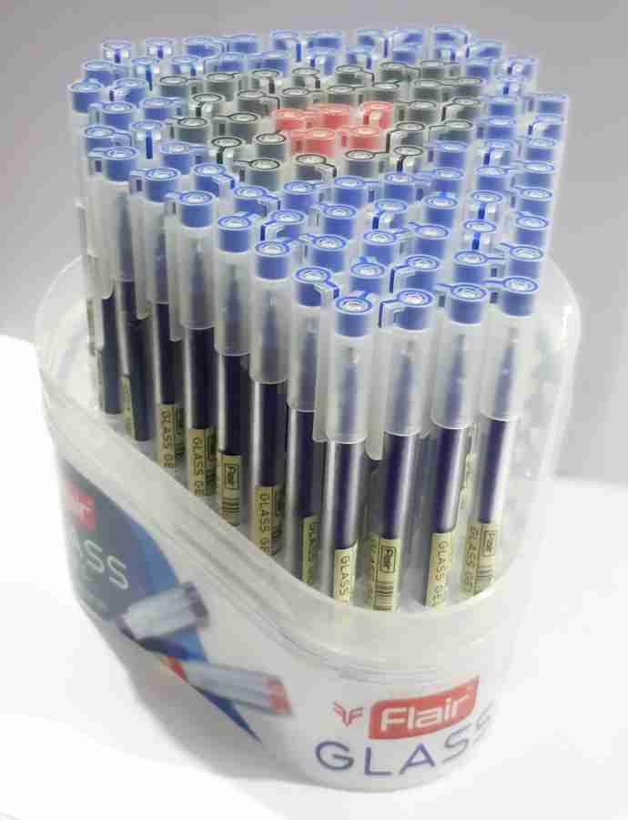 Blue Plastic Flair Glass Gel Pen, For Writing at Rs 6.50/piece in New Delhi