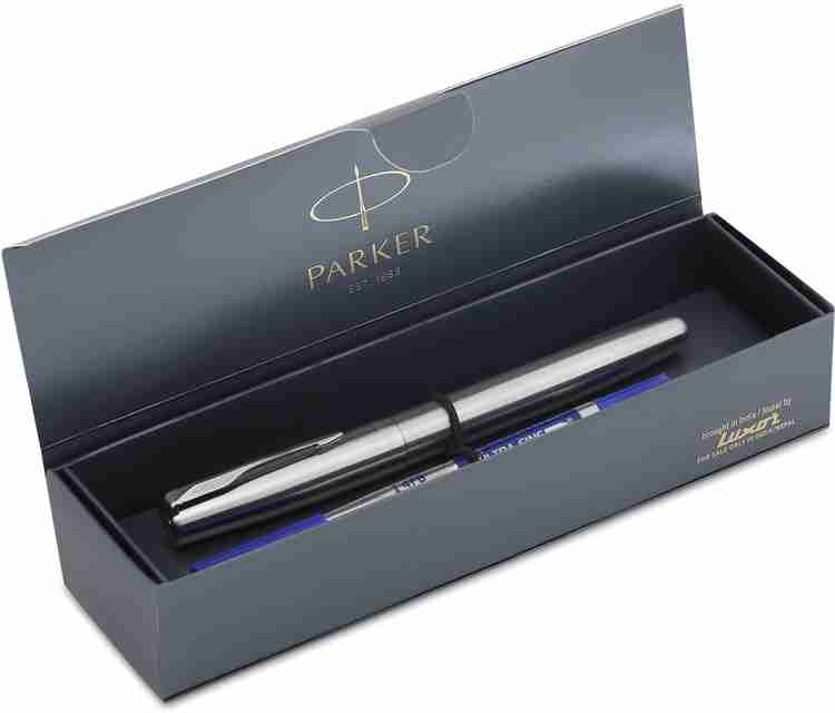 PARKER Frontier Stainless Steel, Chrome Trim Roller Ball Pen