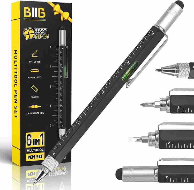 Dip 6 in 1 Multitool Pen Tools Gadgets for Men, Unique Gifts Multi