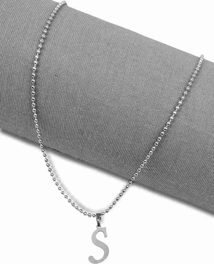 S name silver locket sale