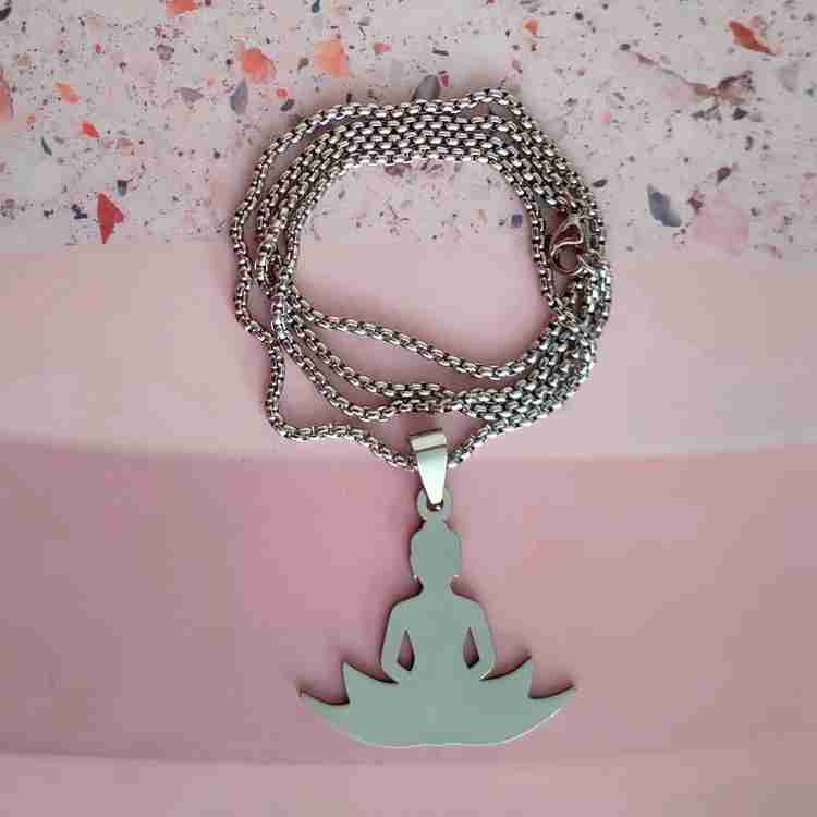 M Men Style Religious Lord Gautam Buddha Meditation jewelry Gift