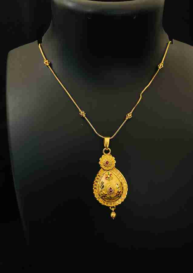 New Raj fancy stors Gold chain for women Gold plated Tungsten Copper Titanium Locket Price in India Buy New Raj fancy stors Gold chain for women Gold plated Tungsten Copper Titanium Locket Online