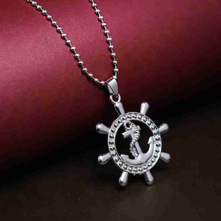 Anchor and 2024 wheel necklace
