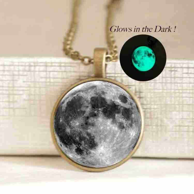 SILVOSWAN Moon Necklace Pendant perfect gift for moon lover Moon Glow in the Night Alloy Price in India Buy SILVOSWAN Moon Necklace Pendant perfect gift for moon lover Moon Glow in