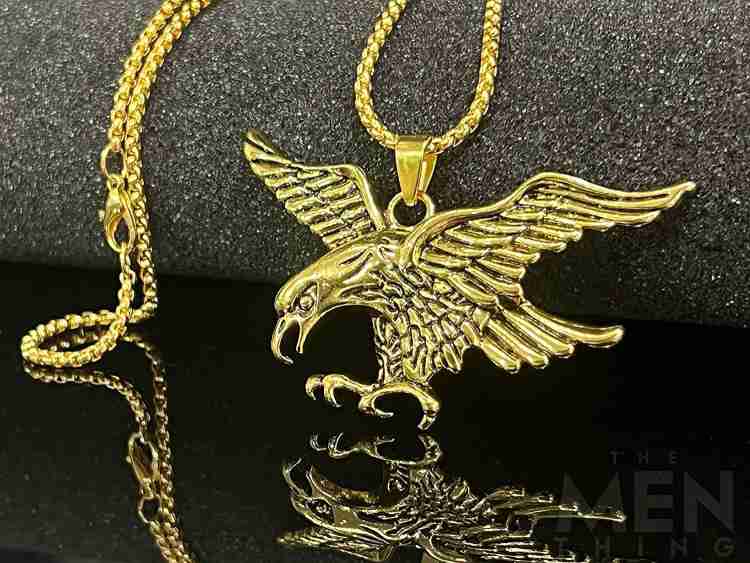 Gold chain with on sale eagle