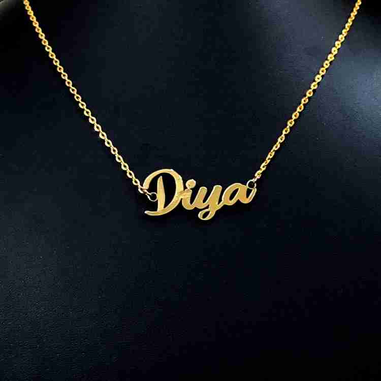 Diya shop name pendant