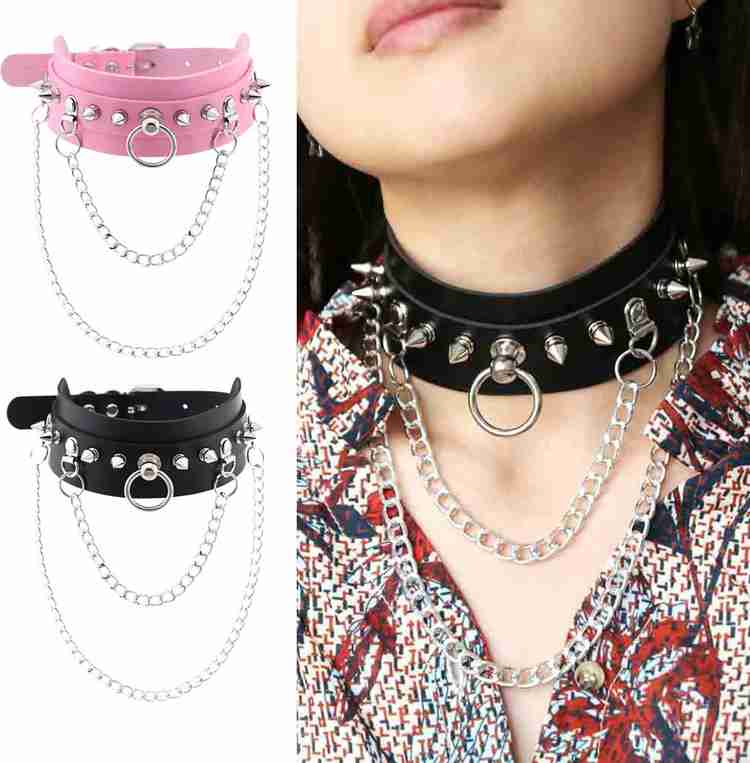 Mens sales punk choker