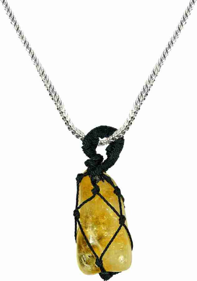 Men's top citrine pendant