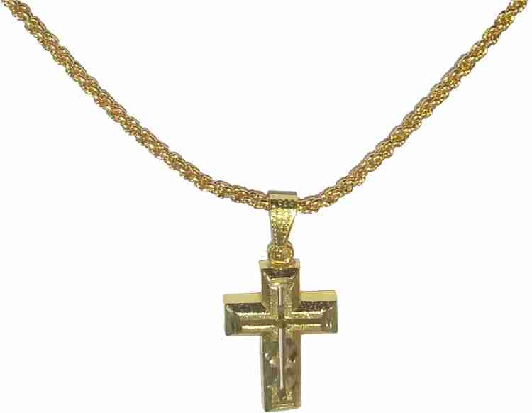 All shops gold cross necklace