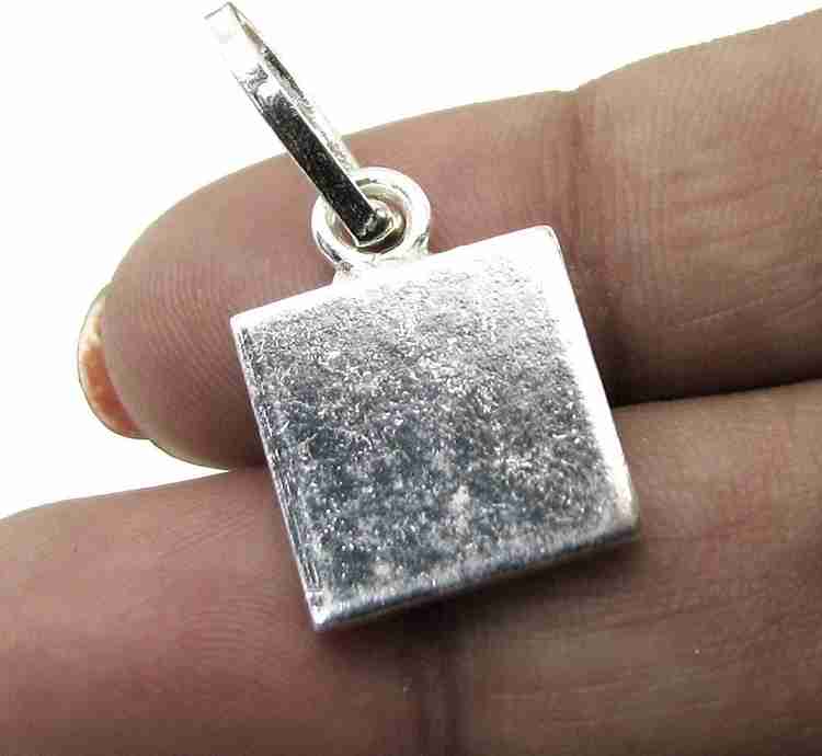Kashvi Luck Square Piece Chokor Pendant for Astrology Silver Silver Locket Price in India Buy Kashvi Luck Square Piece Chokor Pendant for Astrology Silver Silver Locket Online at Best Prices in
