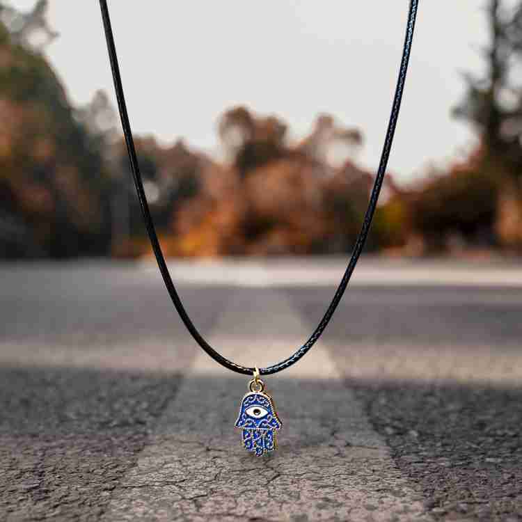 Evil eye deals palm necklace