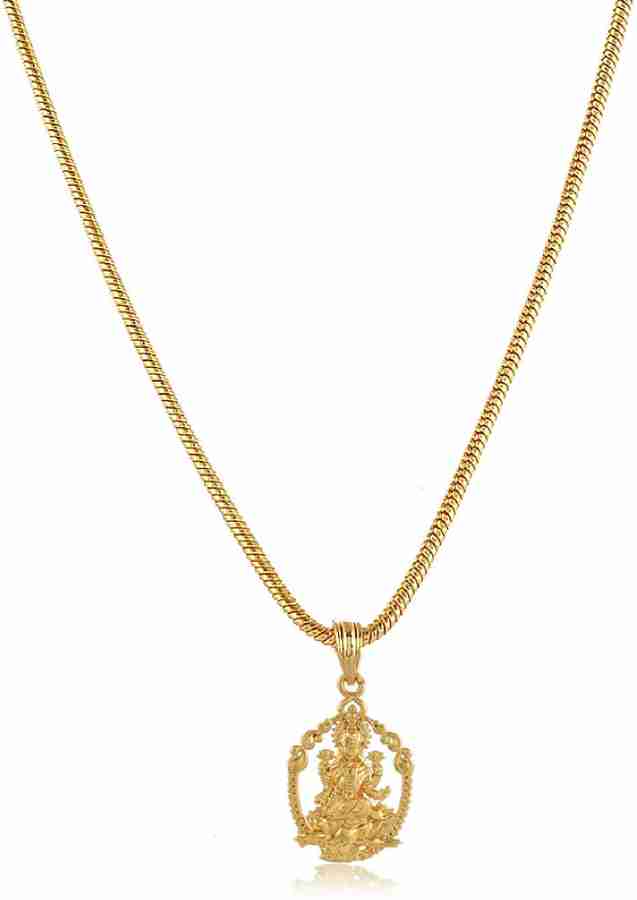 Gold laxmi devi lockets clearance